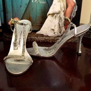 Manolo Blahnik 38 rhinestone heels